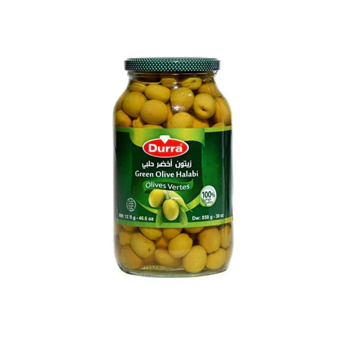 Durra grüne Oliven Halabi 1300g