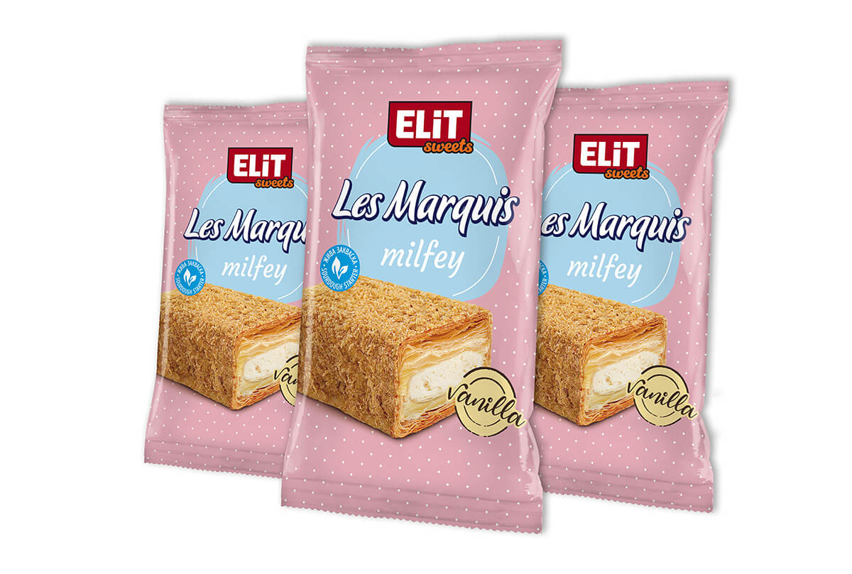 Elit Kuchen mit Vanillecrem Les Marquis Milfey Vanille