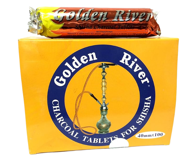 Golden River Shischa Kohle 40mm