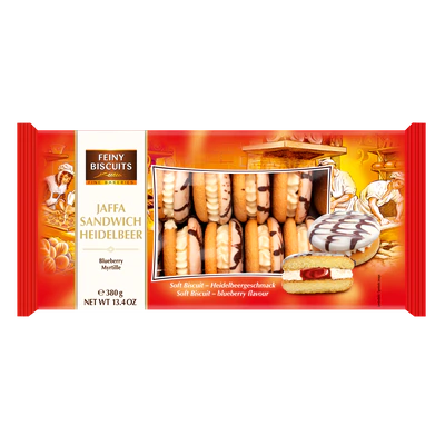 Jaffa Sandwich Sahne-Heidelbeer 380g