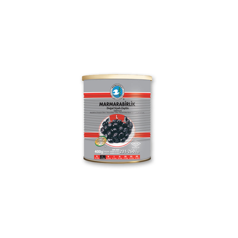 Marmara schwarze Oliven Ince 400g