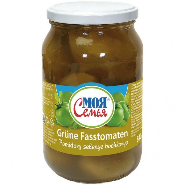 Moja Semja Tomaten mit Dill eingelegt 880g grün