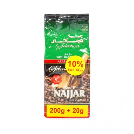 Najjar Caffee mit Cardamon 220g 10% Free