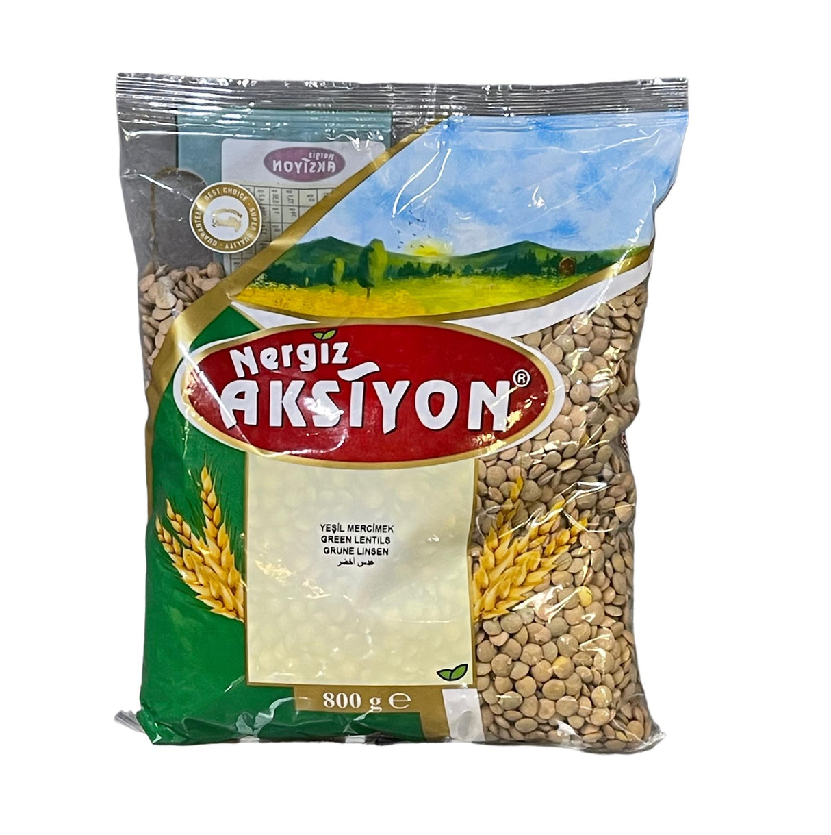 Nergiz Aksiyon Grüne Linsen 800g