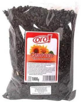 OGO Sonnenblumenkerne schwarz ungeroestet 1 kg