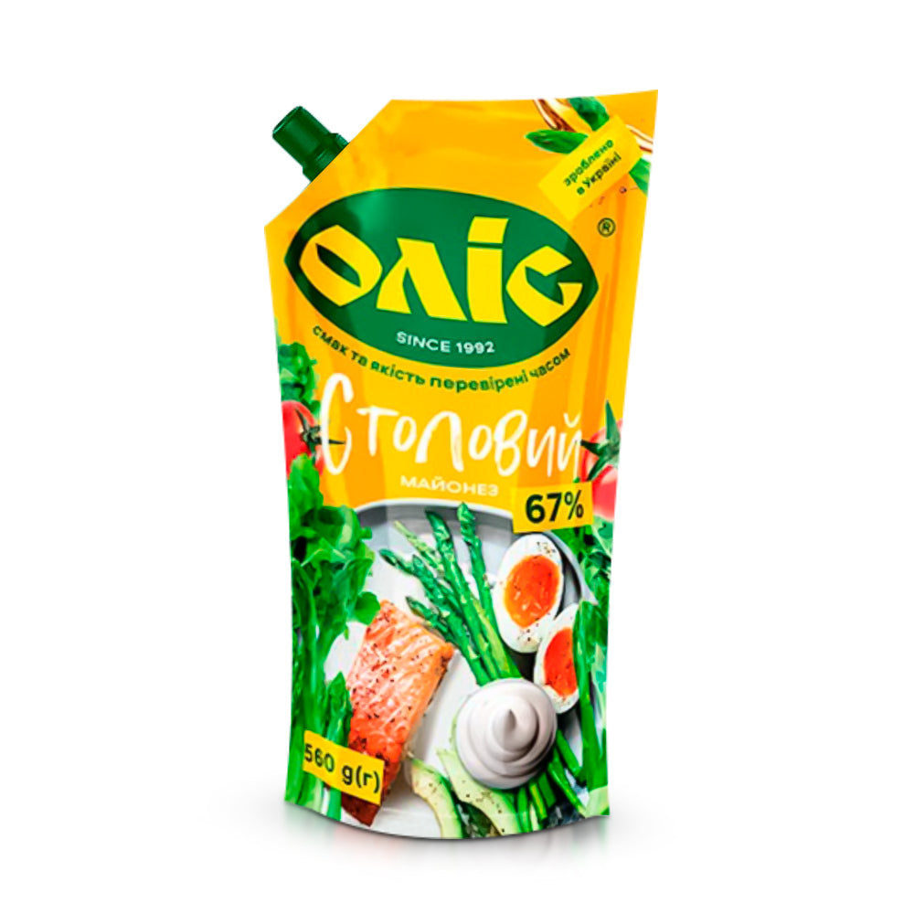 Olis Mayonnaise Stoloviy 67% 560g