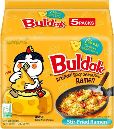 Samyang Käse Instantnudeln 5*140g gelb Buldak