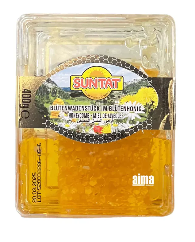 Suntat Blütenhonig mit Waben 400g