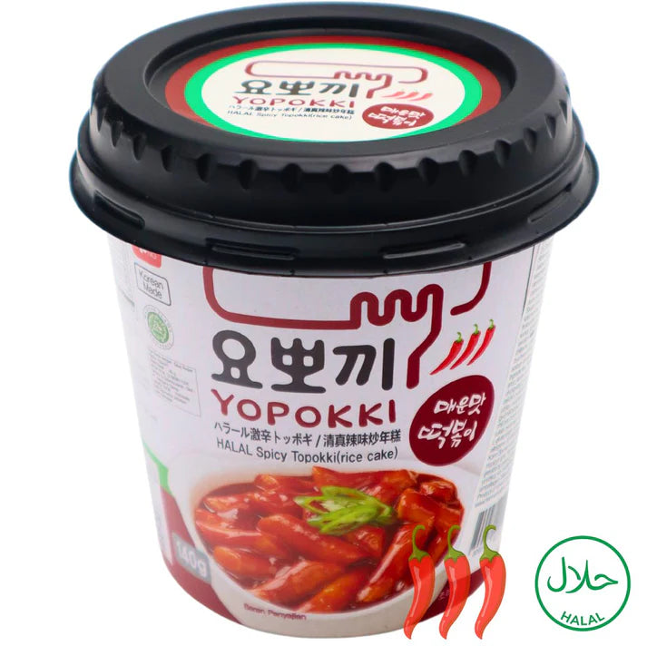 Yopokki Reiskuchen scharf 140g Becher