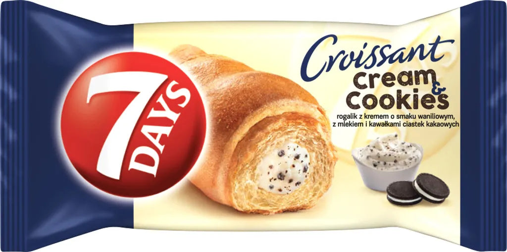 7 Days Croissant Cream & Cookies 4*60 g