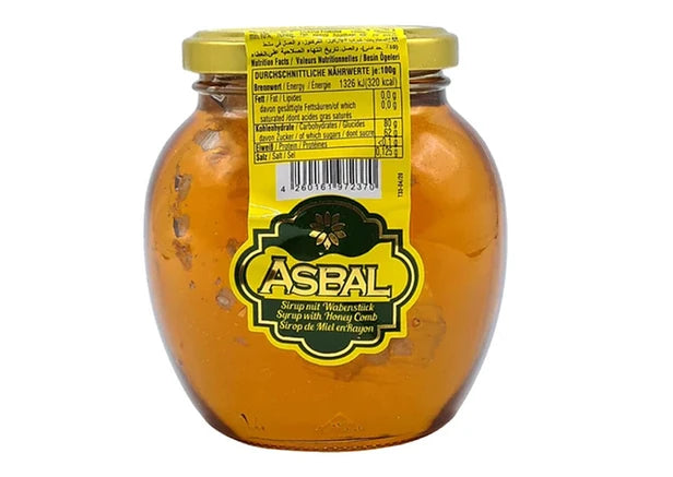 Asbal Sirup mit Honig Glas 480g