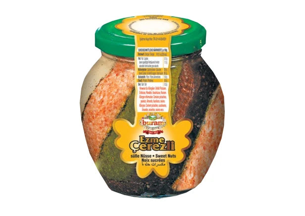 Buram Honig mit ganzen Nüssen 420g Glas