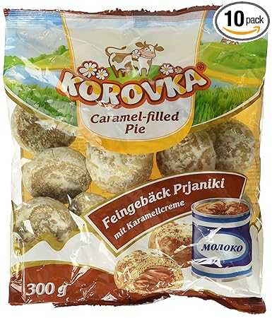 Korovka Gebäck Cremfüllung 300g  mit karamellisier gezuckerte Kondensmilch-Geschmack