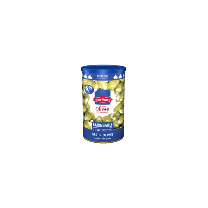 Marmara Grüne Oliven mit Knoblauch 1250g