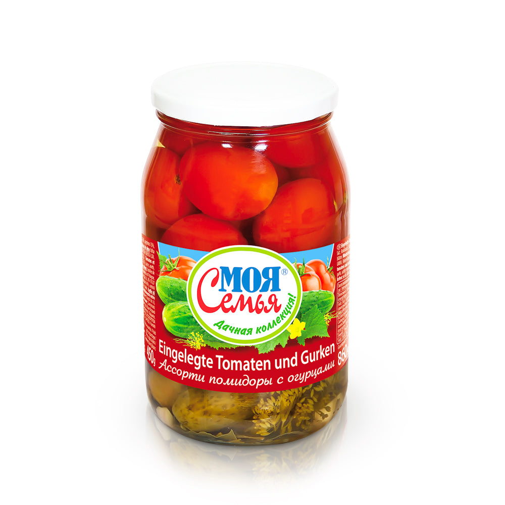 Moja Semja Tomaten scharf eingelegt 880g rot