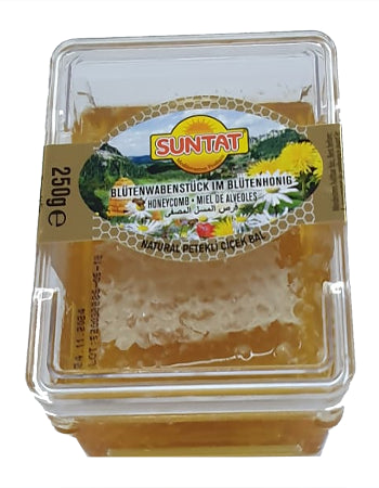 Suntat Blütenhonig mit Wabe 250g